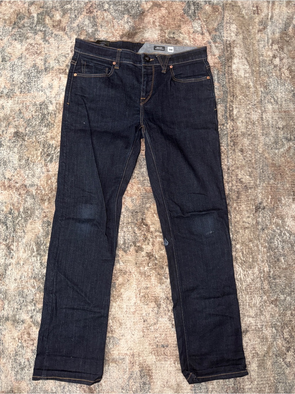 Volcom Men's Dark Indigo modern fit Jeans
